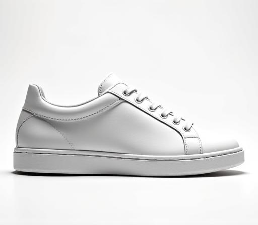 The 'Samurai' Sneaker, a luxury minimalist sneaker in white leather.
