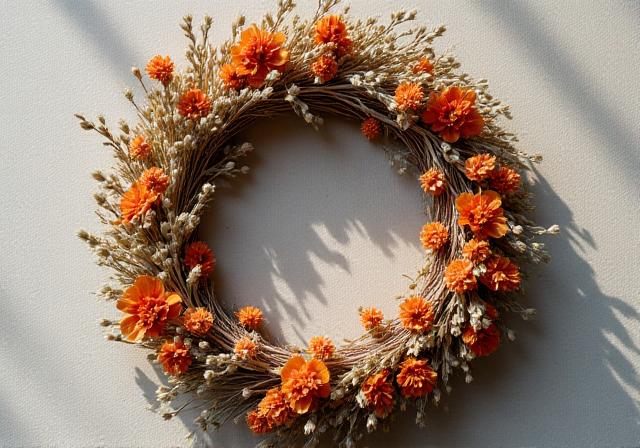 Workshop med tørrede blomster